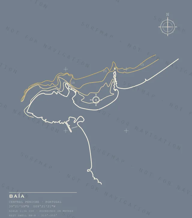 Baía chart, the full artwork printed on the back