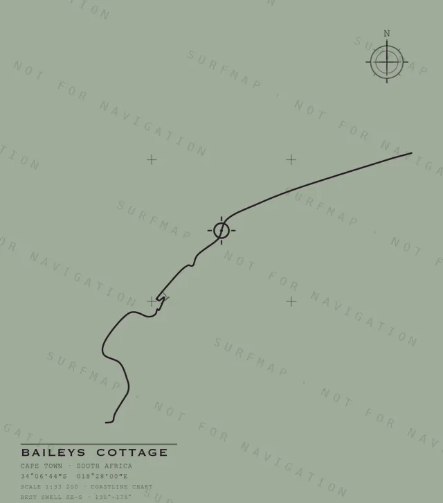 Baileys Cottage chart, the full artwork printed on the back