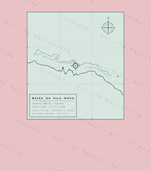 Baixa da Vila Nova chart, the full artwork printed on the back