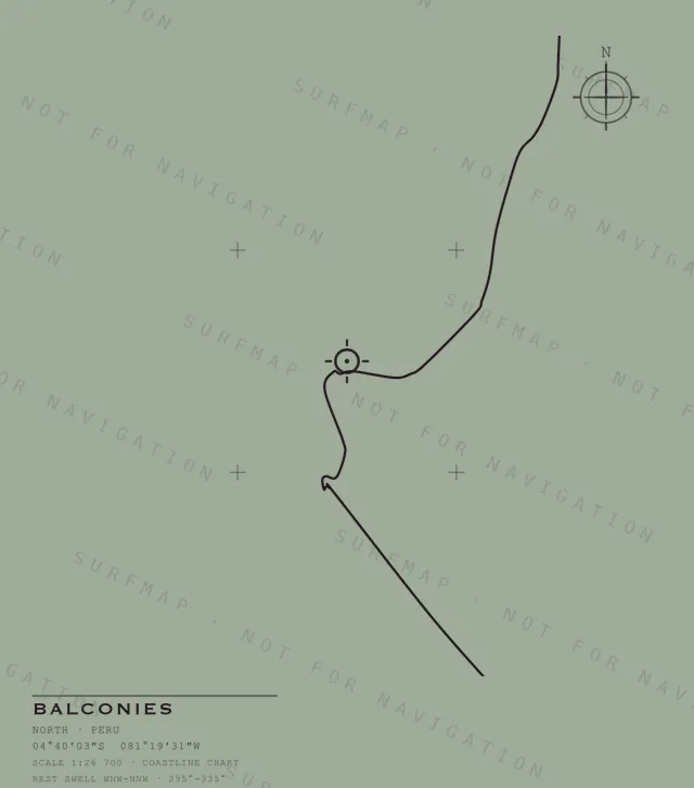 Balconies chart, the full artwork printed on the back