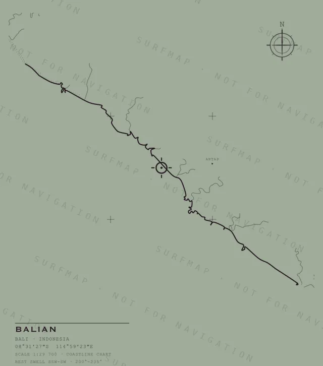 Balian chart, the full artwork printed on the back