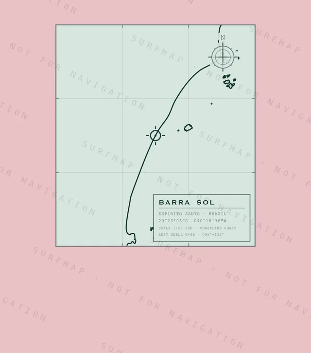 Barra Sol chart, the full artwork printed on the back