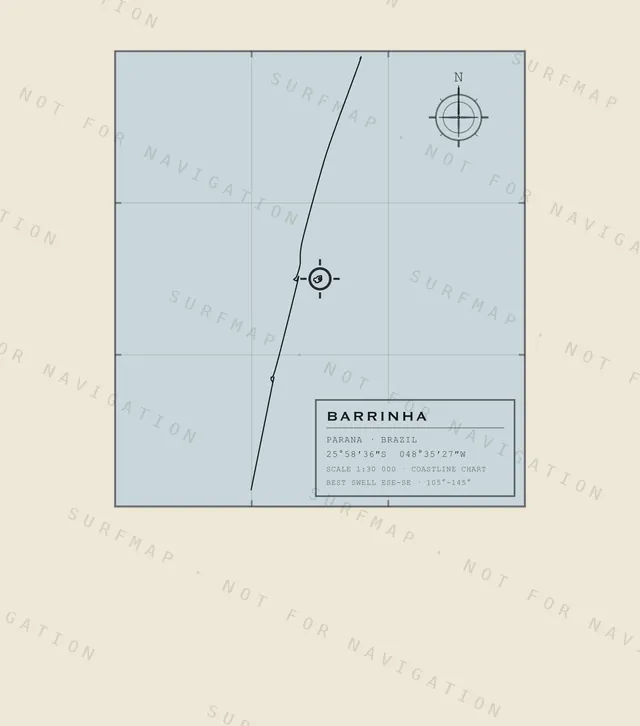 Barrinha chart, the full artwork printed on the back