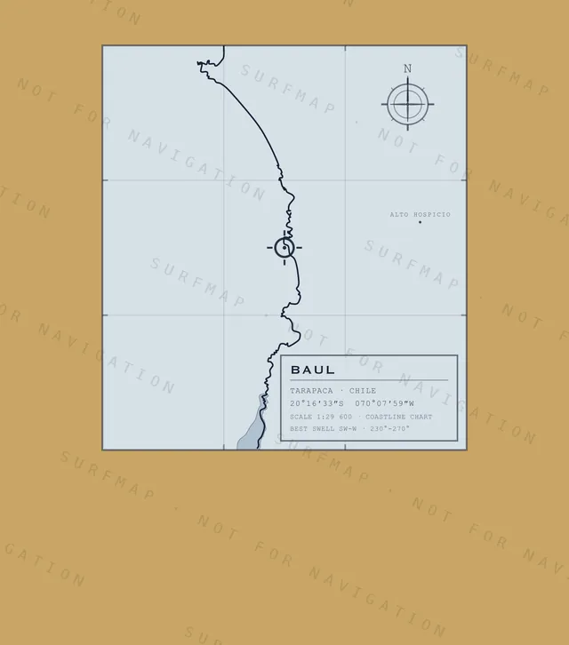 Baul chart, the full artwork printed on the back
