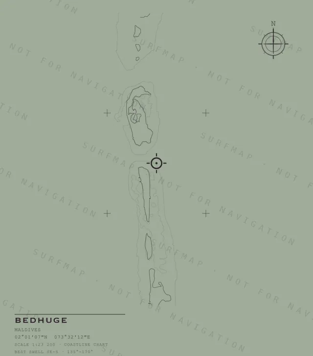 Bedhuge chart, the full artwork printed on the back