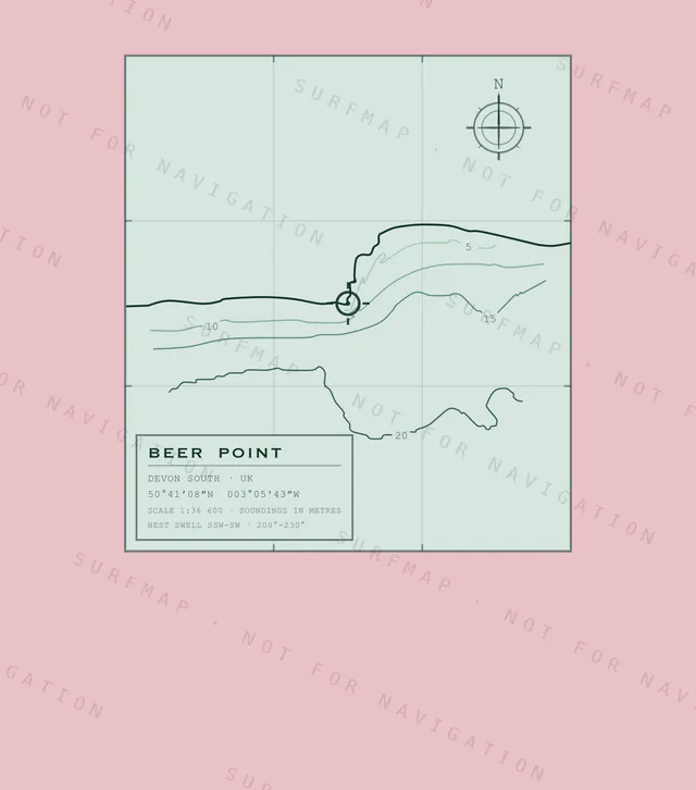 Beer Point chart, the full artwork printed on the back