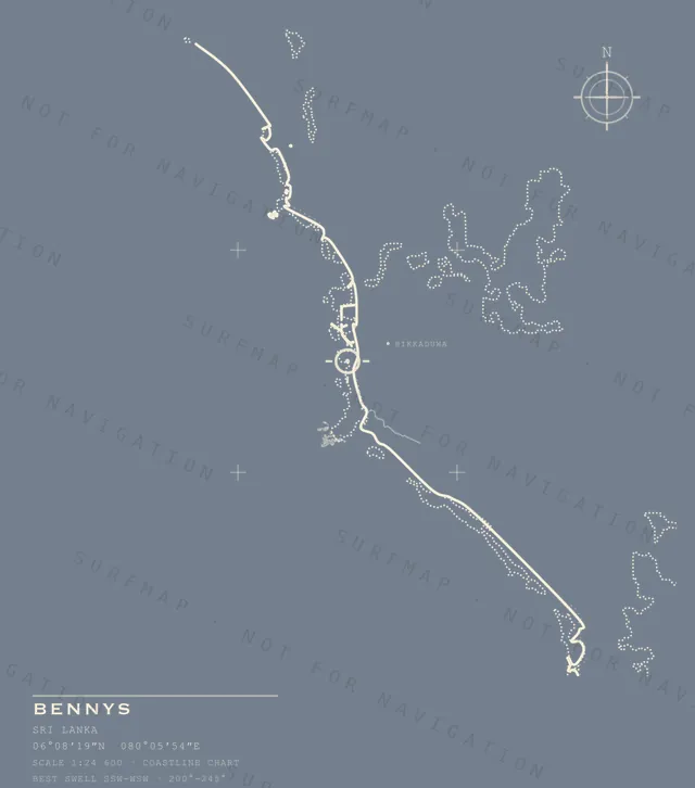 Bennys chart, the full artwork printed on the back