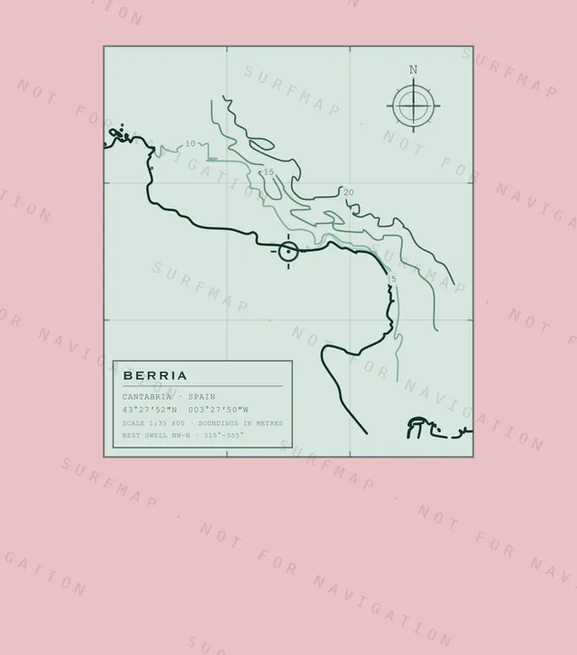 Berria chart, the full artwork printed on the back