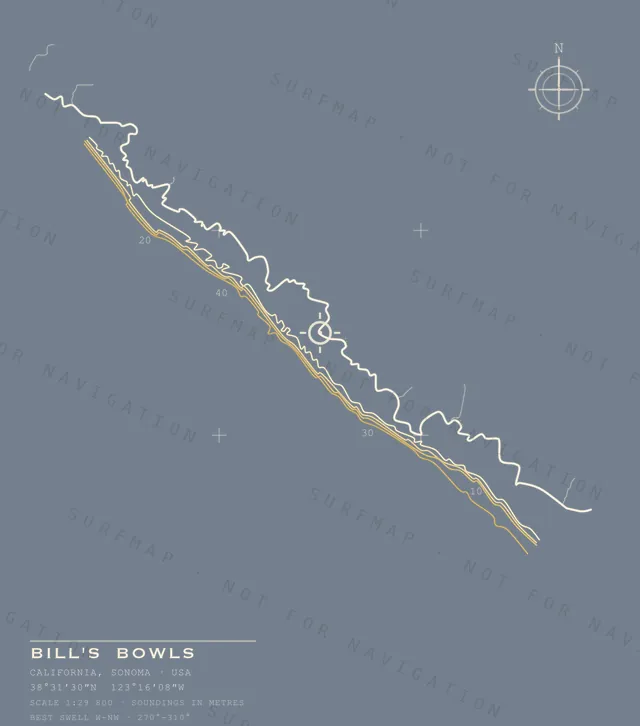Bill's Bowls chart, the full artwork printed on the back