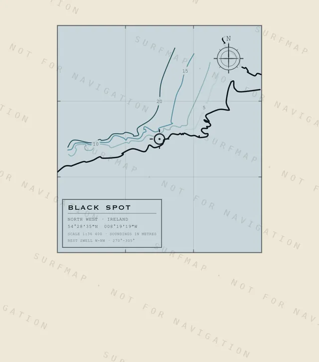 Black Spot chart, the full artwork printed on the back