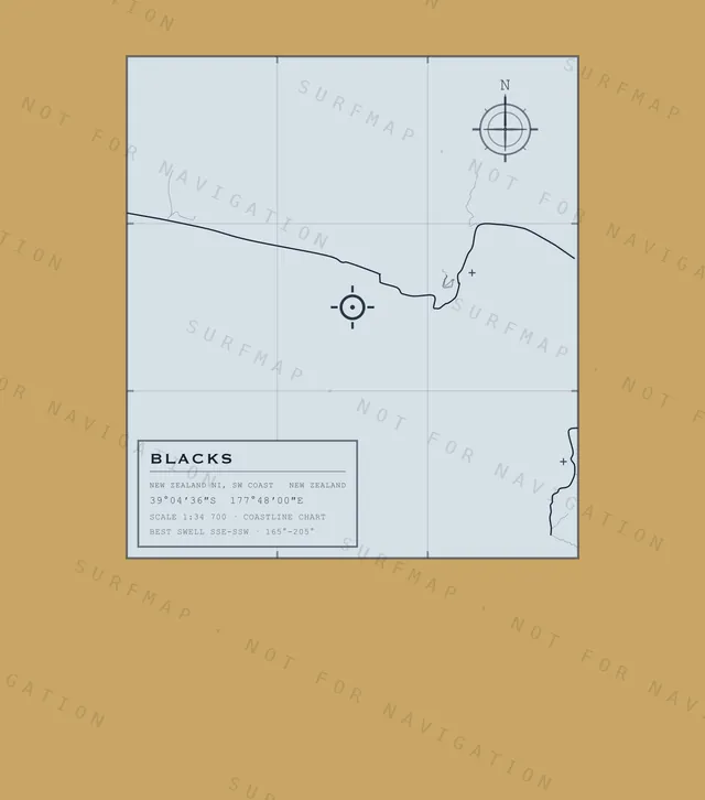 Blacks chart, the full artwork printed on the back
