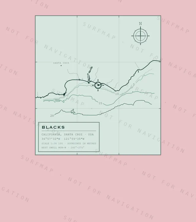 Blacks chart, the full artwork printed on the back