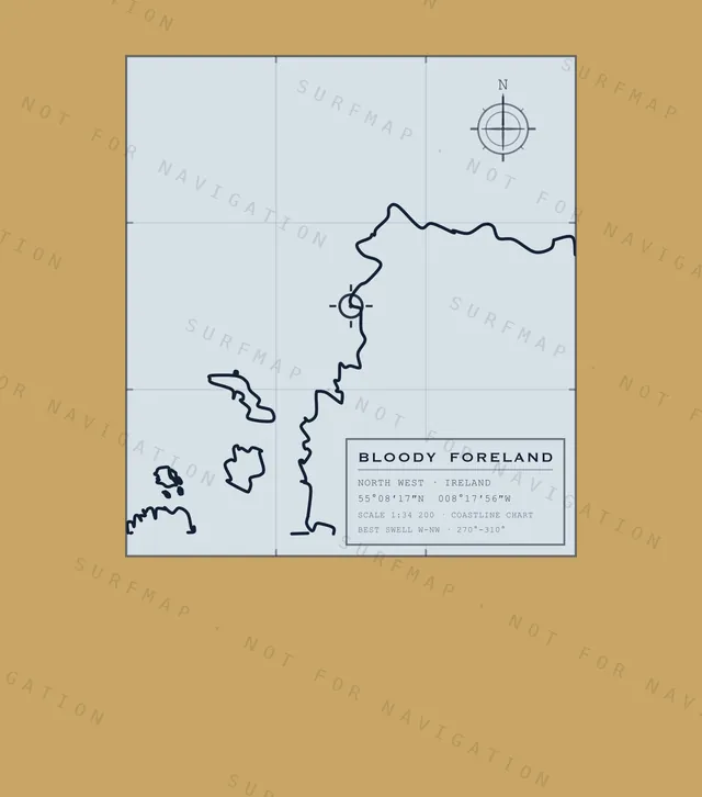 Bloody Foreland chart, the full artwork printed on the back
