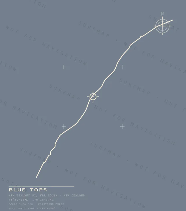Blue Tops chart, the full artwork printed on the back