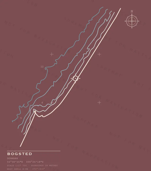 Bogsted chart, the full artwork printed on the back
