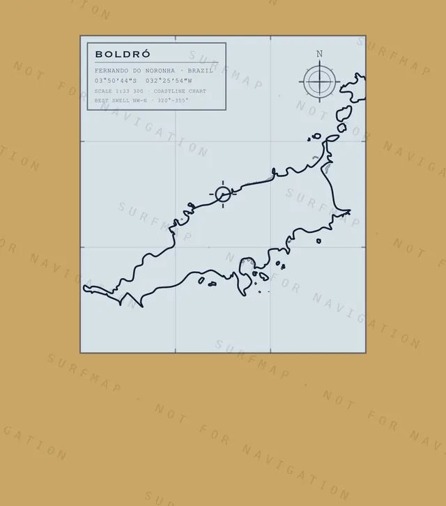 Boldró chart, the full artwork printed on the back