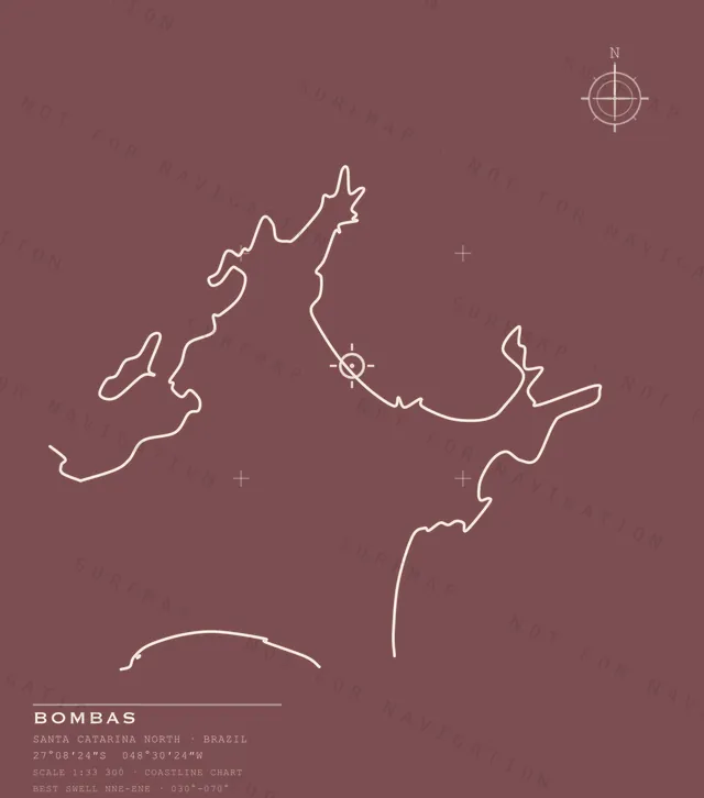Bombas chart, the full artwork printed on the back