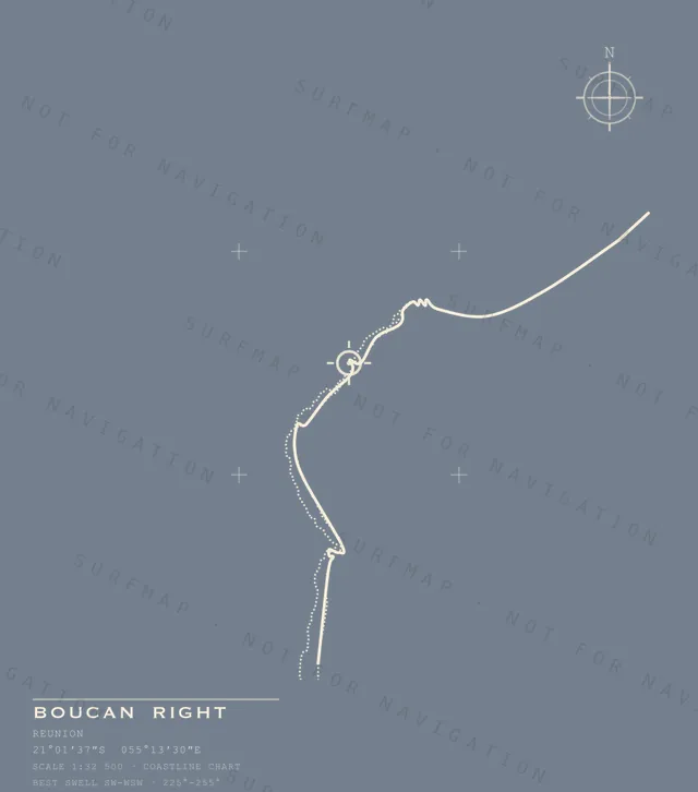 Boucan Right chart, the full artwork printed on the back