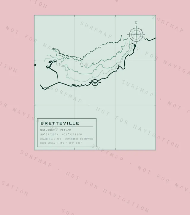 Bretteville chart, the full artwork printed on the back
