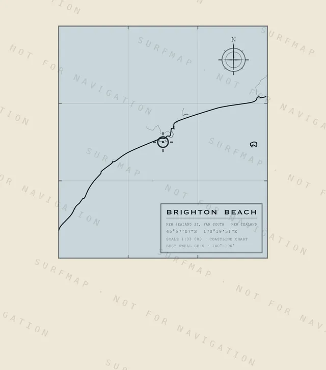 Brighton Beach chart, the full artwork printed on the back
