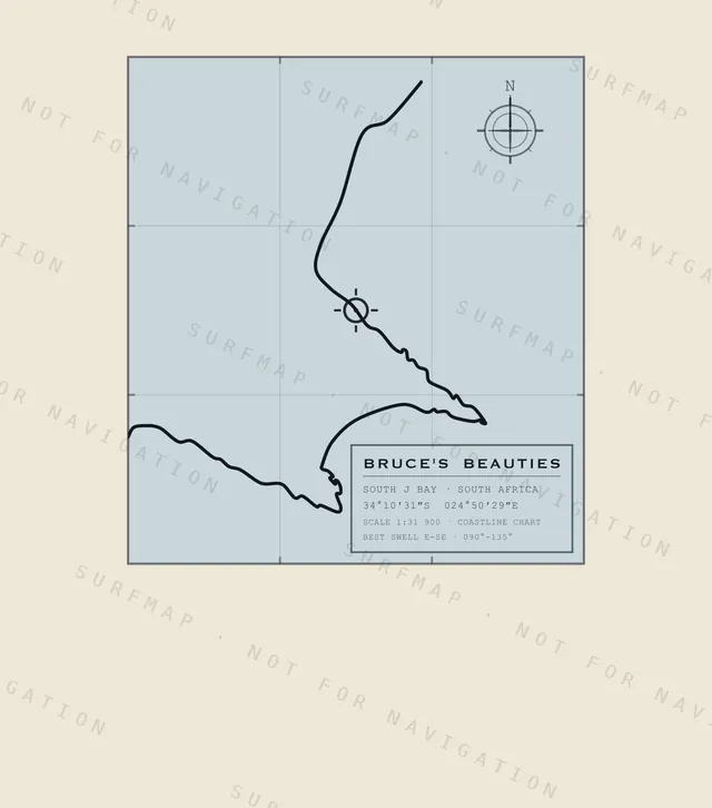 Bruce's Beauties chart, the full artwork printed on the back