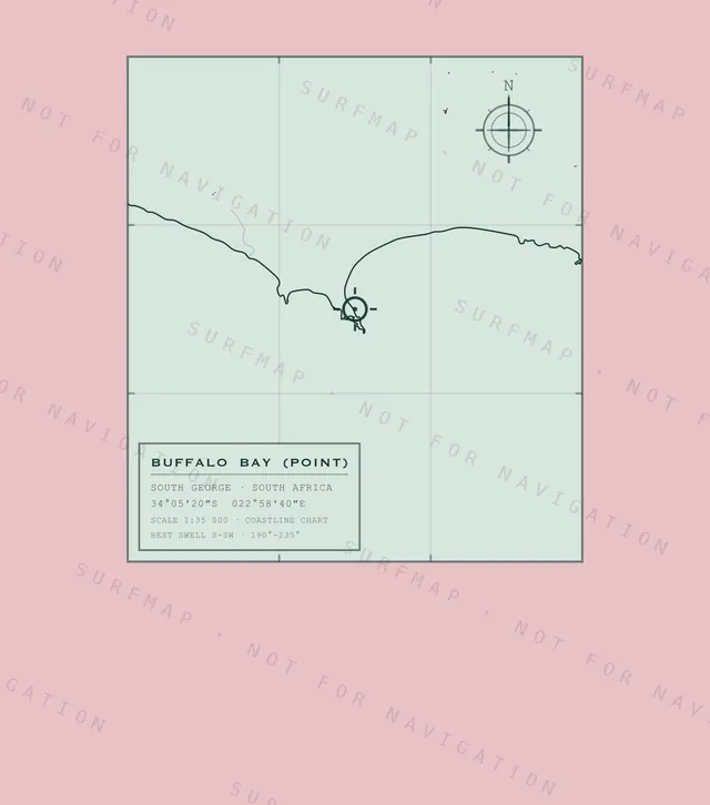 Buffalo Bay (Point) chart, the full artwork printed on the back