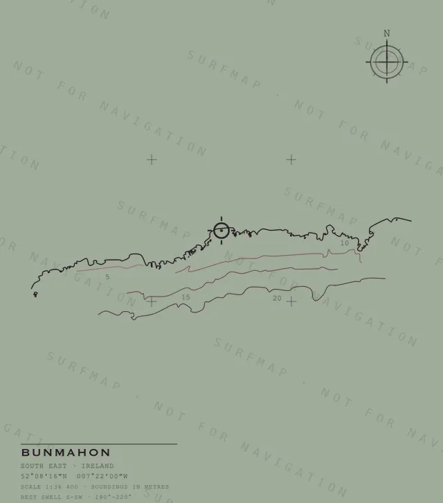 Bunmahon chart, the full artwork printed on the back