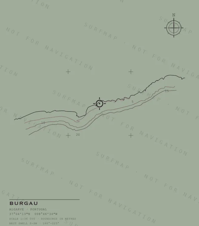 Burgau chart, the full artwork printed on the back
