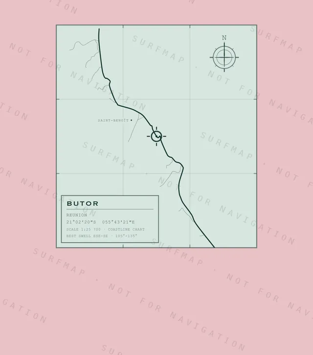 Butor chart, the full artwork printed on the back