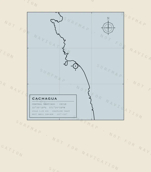 Cachagua chart, the full artwork printed on the back