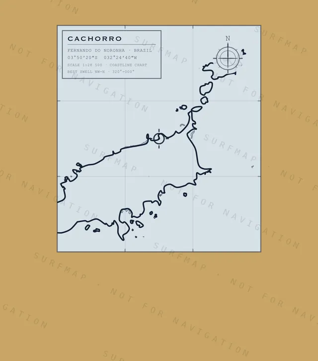 Cachorro chart, the full artwork printed on the back