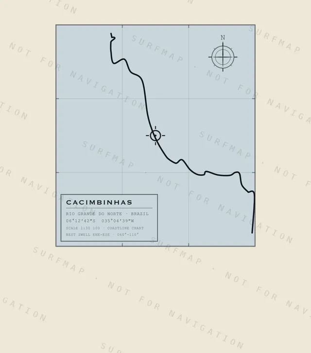Cacimbinhas chart, the full artwork printed on the back