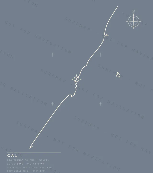 Cal chart, the full artwork printed on the back