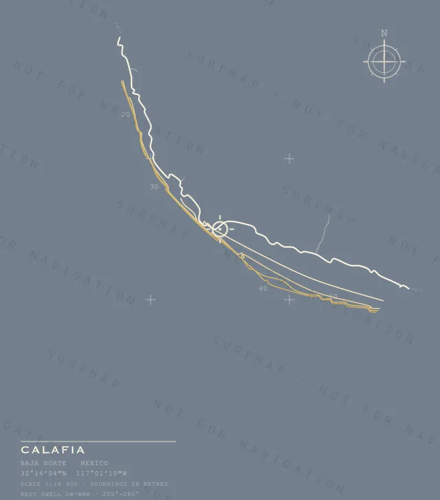 Calafia chart, the full artwork printed on the back