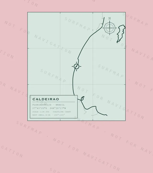 Caldeirao chart, the full artwork printed on the back