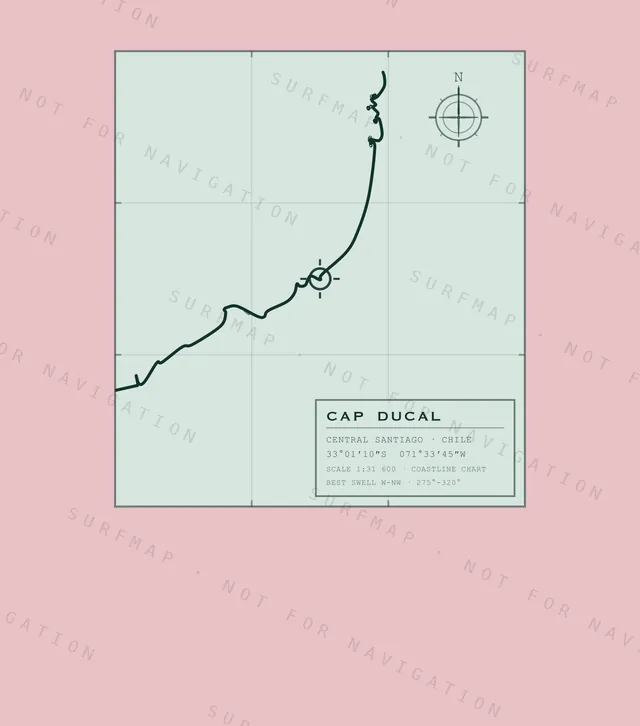 Cap Ducal chart, the full artwork printed on the back