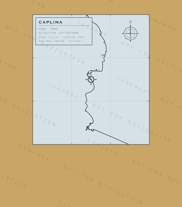 Caplina chart, the full artwork printed on the back