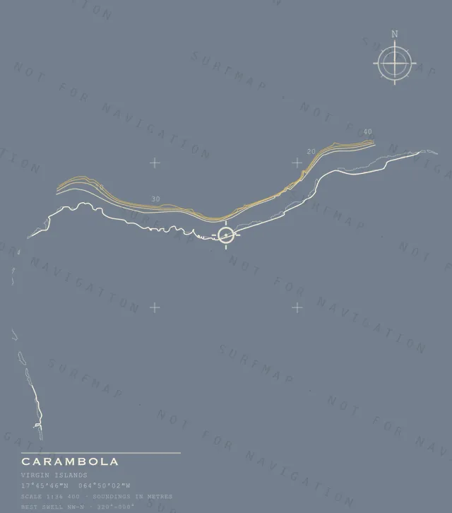 Carambola chart, the full artwork printed on the back