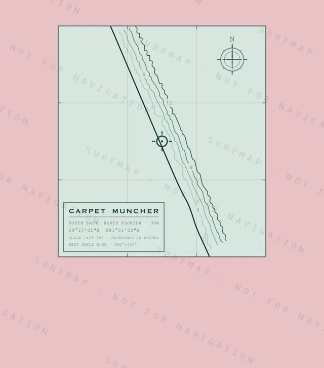 Carpet Muncher chart, the full artwork printed on the back