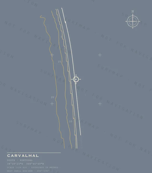Carvalhal chart, the full artwork printed on the back