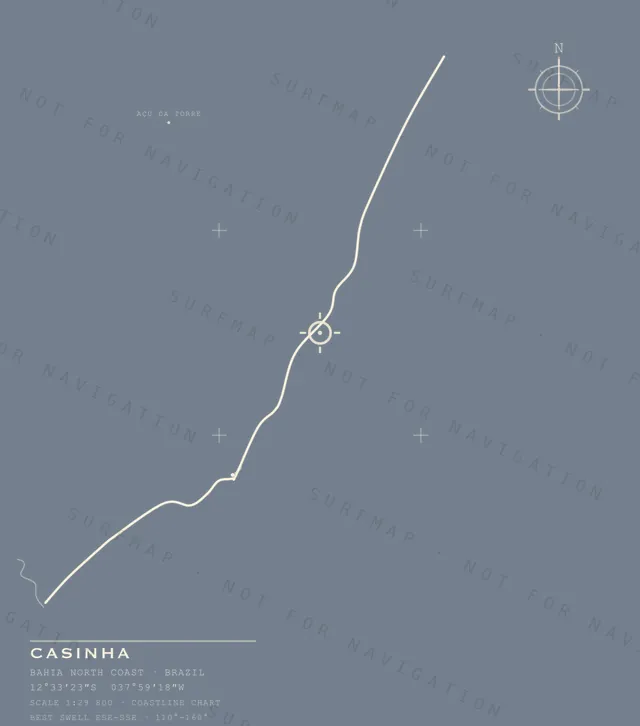 Casinha chart, the full artwork printed on the back