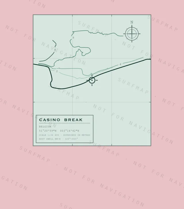 Casino Break chart, the full artwork printed on the back