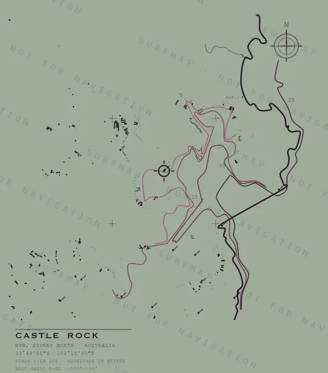 Castle Rock chart, the full artwork printed on the back