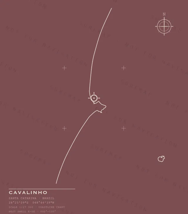 Cavalinho chart, the full artwork printed on the back