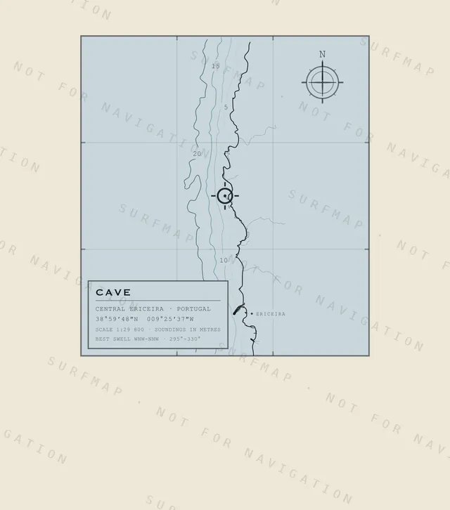 Cave chart, the full artwork printed on the back