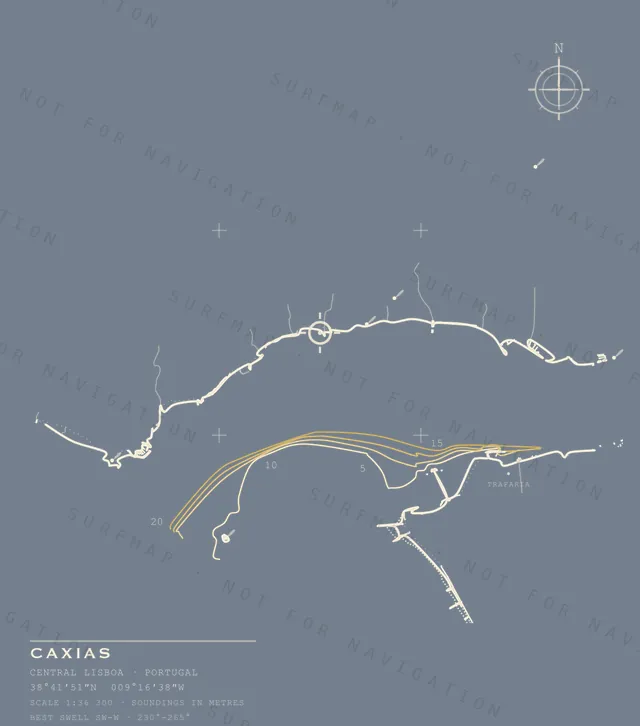 Caxias chart, the full artwork printed on the back
