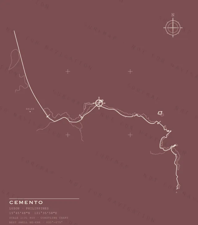 Cemento chart, the full artwork printed on the back