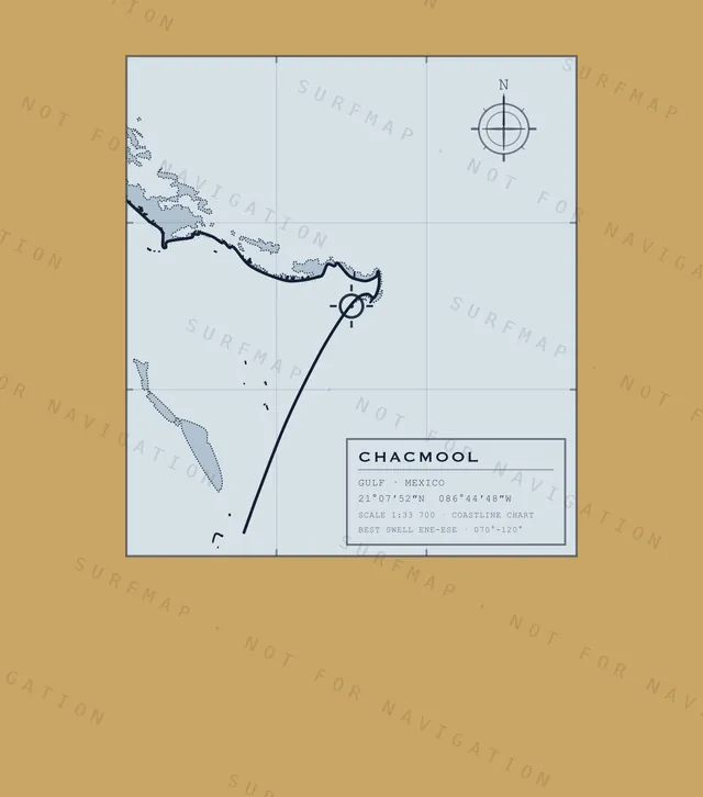 Chacmool chart, the full artwork printed on the back