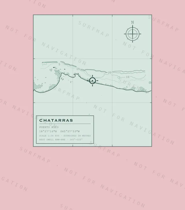 Chatarras chart, the full artwork printed on the back