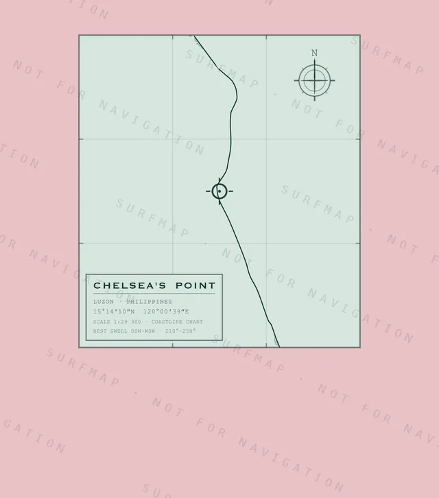 Chelsea's Point chart, the full artwork printed on the back